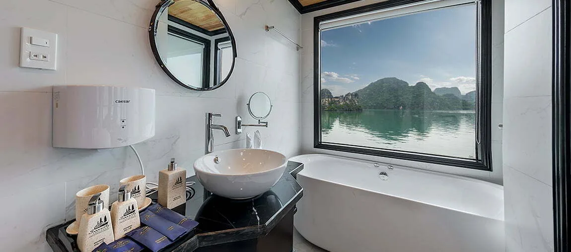 Halong Serenity Cruises Bathroom Halong Serenity Cruises Bathroom