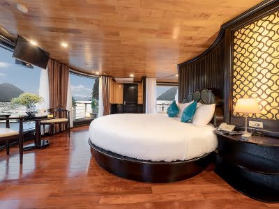 Moon Suite cabin Halong Serenity Cruises