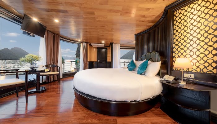 Moon Suite cabin Halong Serenity Cruises