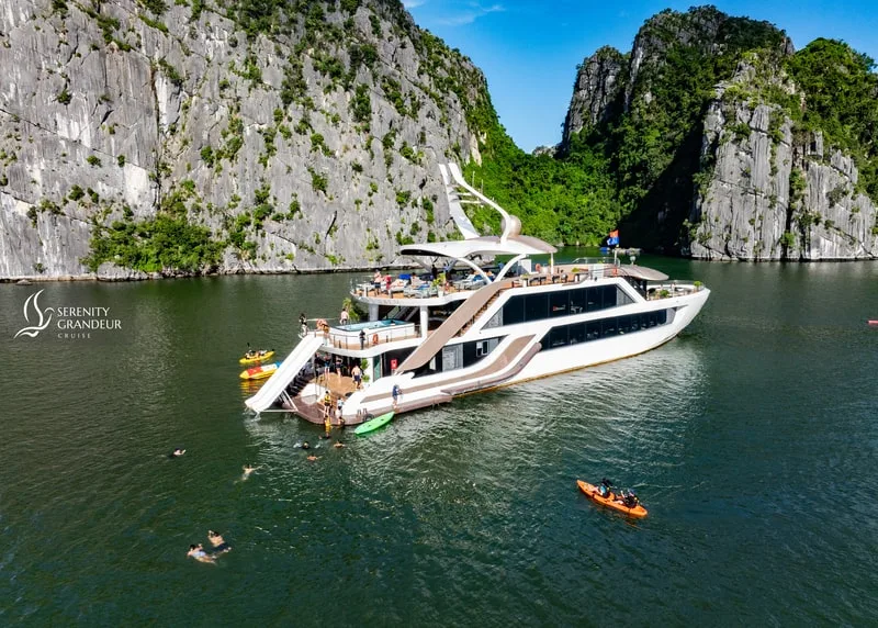 Serenity Grandeur Cruises - Lan Ha Bay day tour from Hanoi