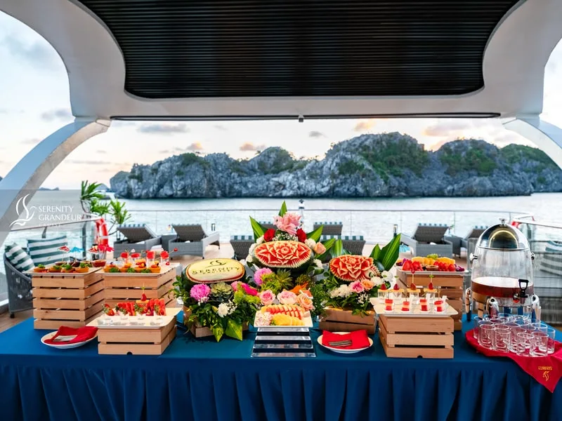 Serenity Grandeur Cruises - Lan Ha Bay day tour from Hanoi